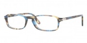 Persol PO 3035V Eyeglasses Eyeglasses - 973 Brown Spotted Blue / BR Demo Lens