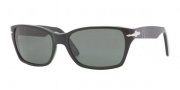 Persol PO 3040S Sunglasses Sunglasses - 95/31 Black / Crystal Green 