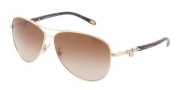 Tiffany & Co. TF3034 Sunglasses Sunglasses - 60023B Gold Brown Gradient
