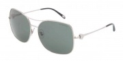 Tiffany & Co. TF3037 Sunglasses Sunglasses - 60013H Silver Gray Green 