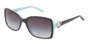 Tiffany & Co. TF4066 Sunglasses Sunglasses - 80553C Top Black On Azure / Gray Gradient