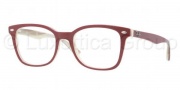 Ray Ban RX5285 Eyeglasses Eyeglasses - 5152 Top Red On Beige Horn