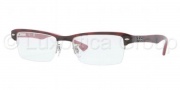 Ray Ban RX7014 Eyeglasses Eyeglasses - 5156 Top Dark Havana On Ama