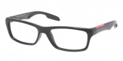 Prada Sport PS 04DV Eyeglasses Eyeglasses - 1AB101 Black / Demo Lens
