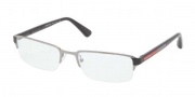 Prada Sport PS 51DV Eyeglasses Eyeglasses - 5AV101 Gunmetal / Demo Lens