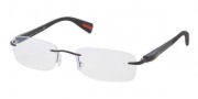 Prada Sport PS 53DV Eyeglasses Eyeglasses - 1B0101 Black Demi Shiny