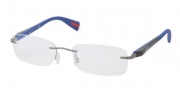 Prada Sport PS 53DV Eyeglasses Eyeglasses - 7CQ101 Gunmetal Demi Shiny 