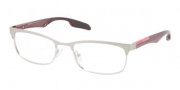 Prada Sport PS 54DV Eyeglasses Eyeglasses - KAN101 Silver Demi Shiny