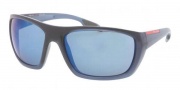 Prada Sport PS 01OS Sunglasses Sunglasses - MAF9P1 Avio Sand Gradient / Mirror Blue 