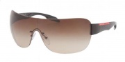 Prada Sport PS 05NS Sunglasses Sunglasses - BRR6S1 Gunmetal / Brown Gradient 