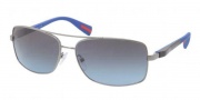 Prada Sport PS 50OS Sunglasses Sunglasses - 5AV5I1 Gunmetal / Grey Blue Gradient 