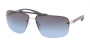 Prada Sport PS 52OS Sunglasses Sunglasses - 1BC5I1 Silver / Blue Smoke Gradient