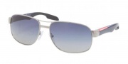 Prada Sport PS 58NS Sunglasses Sunglasses - 5AV8Z1 Gunmetal / Blue Gradient 