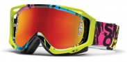 Smith Optics Fuel V.2 Sweat-X M Moto Goggles Goggles - Neon Mission / Red Mirror