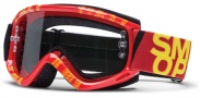 Smith Optics Fuel V.1 Max Moto Goggles Goggles - Red - Yellow Strobe / Clear AFC