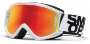 Smith Optics Fuel V.1 Max M Moto Goggles Goggles - Gloss White / Red Mirror