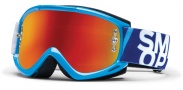 Smith Optics Fuel V.1 Max M Moto Goggles Goggles - Gloss Cyan / Red Mirror