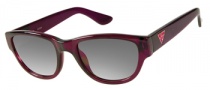 Guess GU 7223 Sunglasses Sunglasses - RSP-35: Raspberry Crystal 