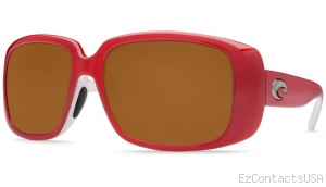 Costa Del Mar Little Harbor Sunglasses Coral White Frame - Costa Del Mar