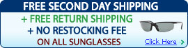Free Second Day Shipping Free Return Shipping Plus No Restocking Fee On All Sunglasses