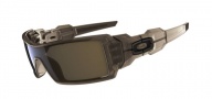 Oakley Oil Rig Sunglasses - (03-463) Brown Smoke/Tungsten Iridium