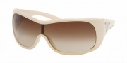 Prada PR 14LS Sunglasses Sunglasses - (ZVA6S1) Ivory/Brown Gradient
