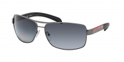 Prada Sport 54IS Sunglasses Sunglasses - 7CQ5W1 Gunmetal Demi Shiny / Polar Grey Gradient