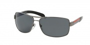 Prada Sport 54IS Sunglasses Sunglasses - 5AV5Z1 Gunmetal / Polarized Gray