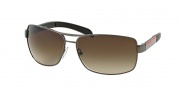 Prada Sport 54IS Sunglasses Sunglasses - 5AV6S1 Gunmetal / Brown Gradient