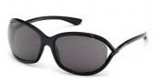 Tom Ford 0008 Jennifer Sunglasses Sunglasses - 199 Shiny Black /Grey