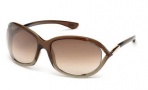 Tom Ford 0008 Jennifer Sunglasses Sunglasses - 38F Bronze / Gradient Brown