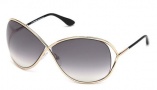 Tom Ford FT0130 Miranda Sunglasses Sunglasses - 28B Shiny Rose Gold / Gradient Smoke