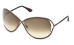 Tom Ford FT0130 Miranda Sunglasses Sunglasses - (36F) Shiny Bronze - Brown Gradient