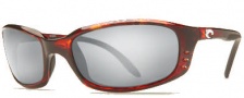 Costa Del Mar Brine Sunglasses Shiny Tortoise Frame Sunglasses - Copper Glass/COSTA 580