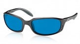 Costa Del Mar Brine Sunglasses Matte Black Frame Sunglasses - Blue Mirror Glass/COSTA 400