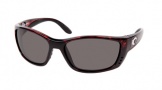 Costa Del Mar Fisch Sunglasses Shiny Tortoise Frame Sunglasses - Green Mirror / 400G