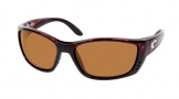 Costa Del Mar Fisch Sunglasses Shiny Tortoise Frame Sunglasses - Amber / 580P