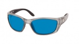 Costa Del Mar Fisch Sunglasses Silver Frame Sunglasses - Green Mirror / 400G