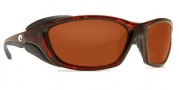 Costa Del Mar Mano War Sunglasses -  Tortoise Frame Sunglasses - Copper / 580P
