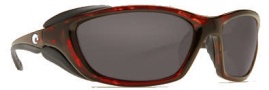 Costa Del Mar Mano War Sunglasses -  Tortoise Frame Sunglasses - Dark Gray / 400G