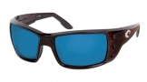 Costa Del Mar Permit Sunglasses Shiny Tortoise Frame Sunglasses - Amber Glass/COSTA 400