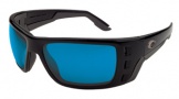 Costa Del Mar Permit Sunglasses Matte Black Frame Sunglasses - Amber Glass/COSTA 400
