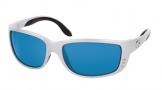 Costa Del Mar Zane Sunglasses Silver Frame Sunglasses - Amber Glass/COSTA 400