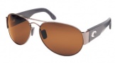 Costa Del Mar Cudjoe - Gunmetal Frame Sunglasses - Amber CR 39/COSTA 400