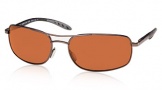 Costa Del Mar Seven Mile Sunglasses Satin Gunmetal Frame Sunglasses - Copper / 580P