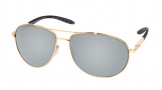 Costa Del Mar Wingman Sunglasses Gold Frame Sunglasses - Silver Mirror Glass/COSTA 580