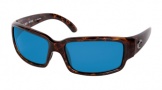 Costa Del Mar Caballito Sunglasses Shiny Tortoise Frame Sunglasses - Blue Mirror Glass/COSTA 400