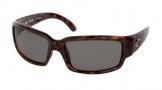 Costa Del Mar Caballito Sunglasses Shiny Tortoise Frame Sunglasses - Gray / 580P