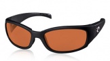 Costa Del Mar Hammerhead Sunglasses Shiny Black Sunglasses - Blue Mirror / 400G