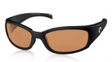 Costa Del Mar Hammerhead Sunglasses Shiny Black Sunglasses - Amber / 580P